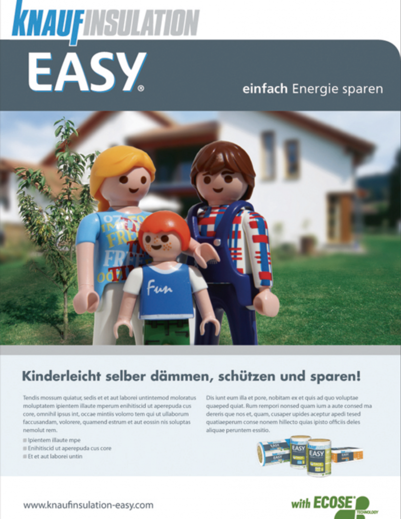 Knauf Anzeige Playmobil Familie