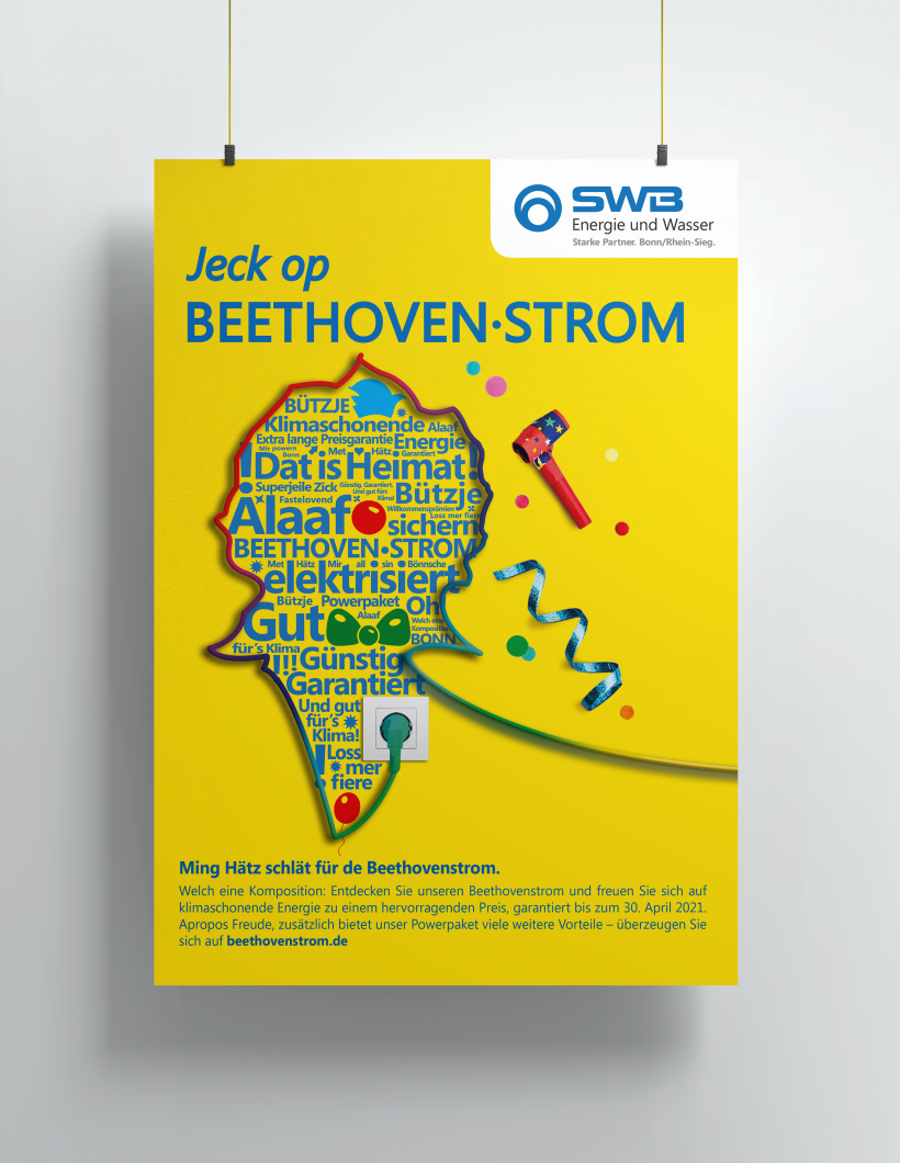 SWB BeethovenStrom Karnevalsmotiv Poster